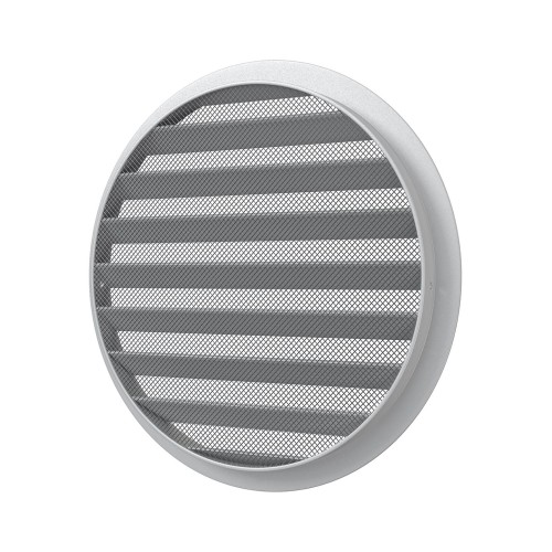 25РКМ  Решетка вентиляционная РКМ фланец D250 сетка D275 алюминий ERASTREETLINE