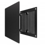 1414RVM Black  Решетка вентиляционная RVM D100 сетка разъемная на магнитах 140х140 окраш.сталь Black ERA