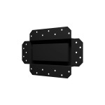 2010SGR  Решетка вентиляционная SGR 200х100 окраш.сталь Matt black ERA