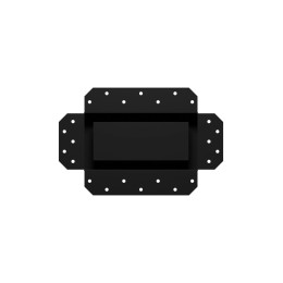 2010SGR  Решетка вентиляционная SGR 200х100 окраш.сталь Matt black ERA