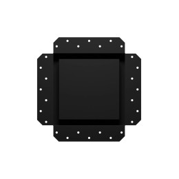 2020SGR  Решетка вентиляционная SGR 200х200 окраш.сталь Matt black ERA