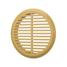 05ДП 1/4 беж  Решетка вентиляционная ДП фланец D45 переточная D50 пластик Beige 4 шт ERA