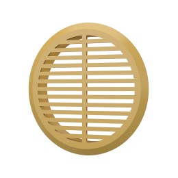 05ДП 1/4 беж  Решетка вентиляционная ДП фланец D45 переточная D50 пластик Beige 4 шт ERA