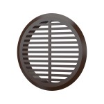 05ДП 1/4 кор  Решетка вентиляционная ДП фланец D45 переточная D50 пластик Brown 4 шт ERA