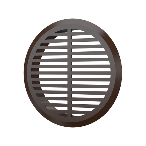 05ДП 1/4 кор  Решетка вентиляционная ДП фланец D45 переточная D50 пластик Brown 4 шт ERA