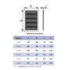 A1708C  Решетка вентиляционная AC 171х81 пластик AURAMAX