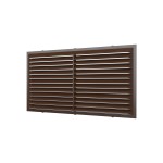 1122С кор  Решетка вентиляционная С 217х113 пластик Brown ERA