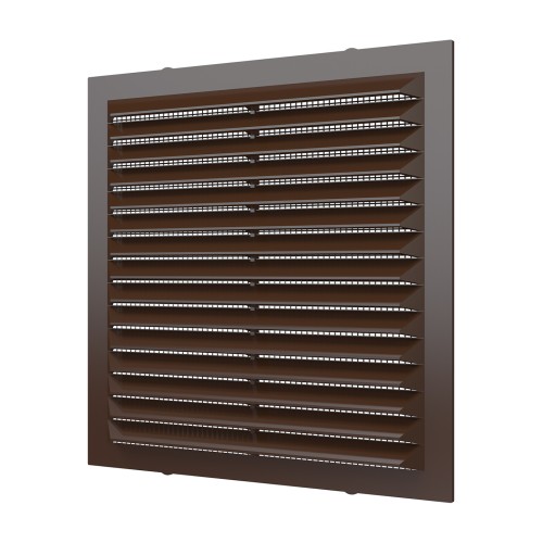 1313С кор  Решетка вентиляционная С сетка 138х138 пластик Brown ERA