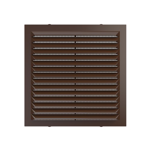 1313С кор  Решетка вентиляционная С сетка 138х138 пластик Brown ERA