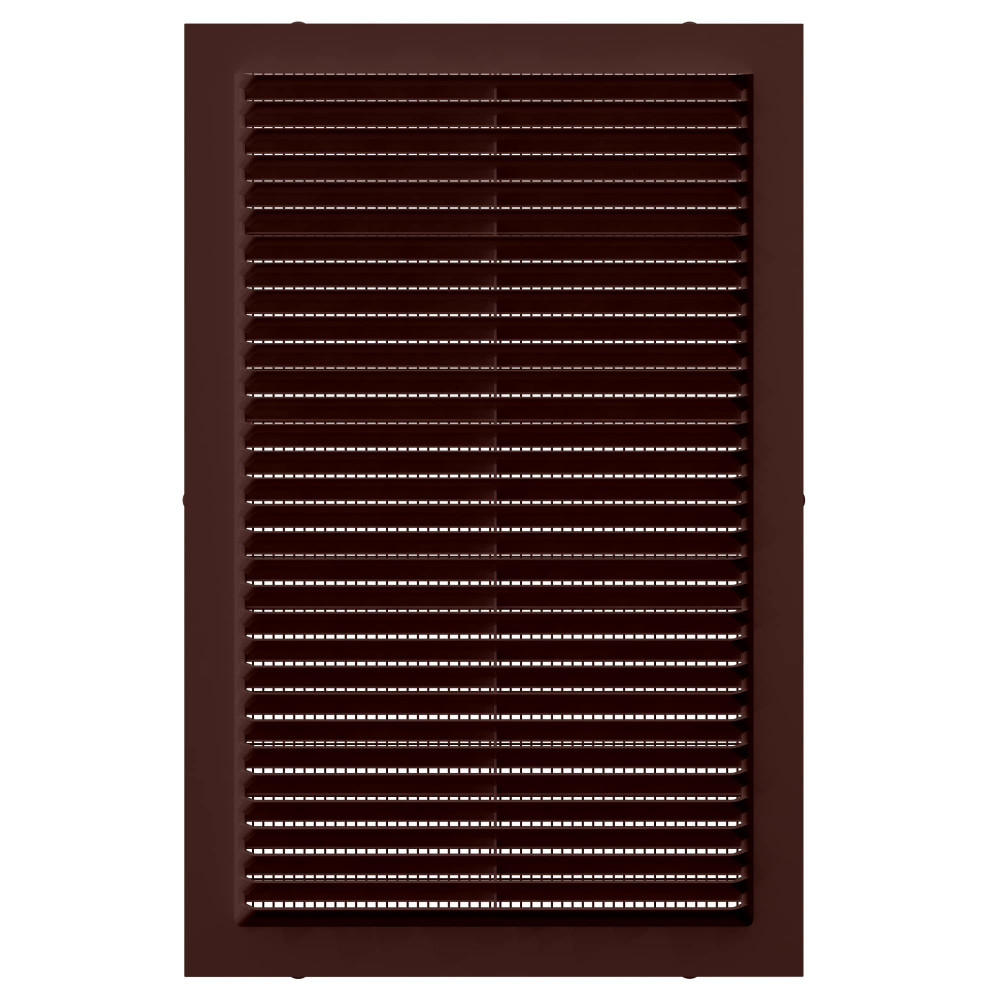 1318С кор  Решетка вентиляционная С сетка 130х180 пластик Brown ERA