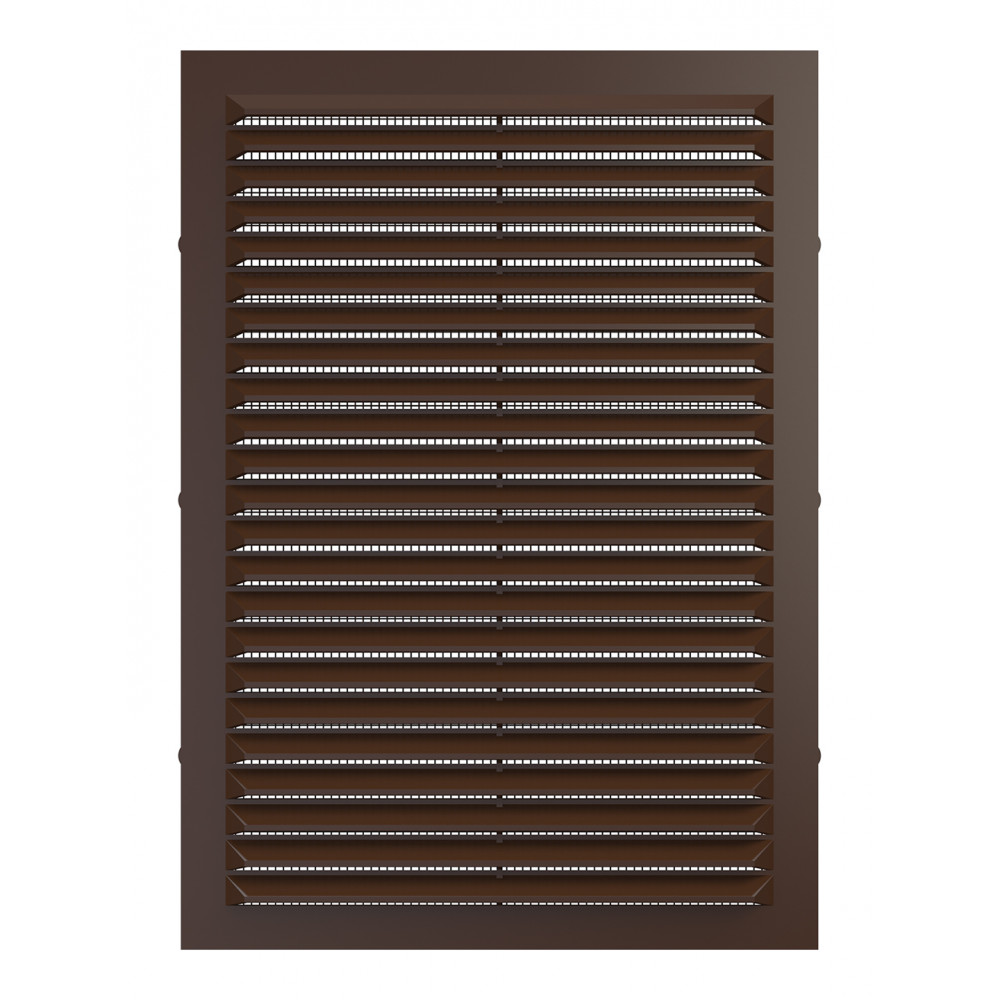 1724С кор  Решетка вентиляционная С сетка 170х240 пластик Brown ERA