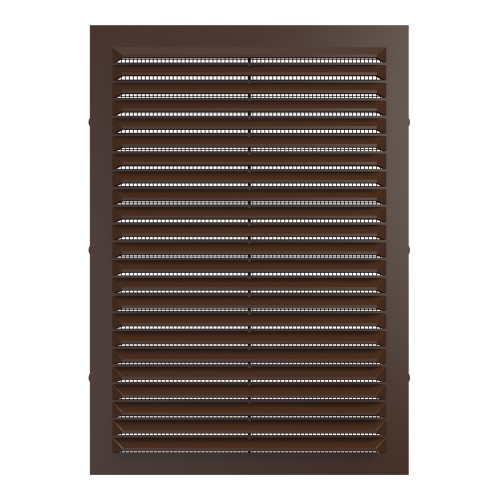 1724С кор  Решетка вентиляционная С сетка 170х240 пластик Brown ERA