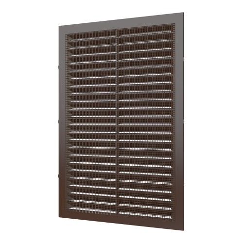 1724С кор  Решетка вентиляционная С сетка 170х240 пластик Brown ERA