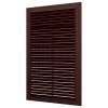 1828С кор  Решетка вентиляционная С сетка 180х280 пластик Brown ERA
