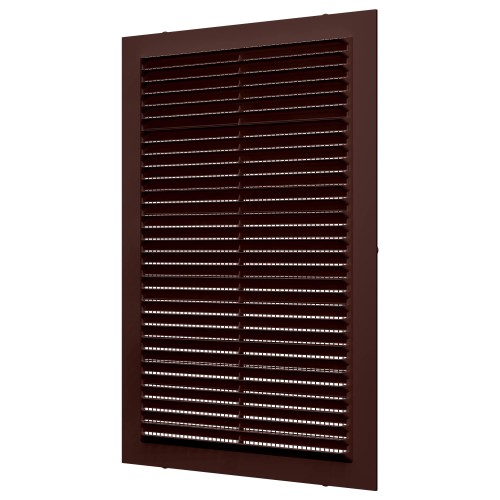1828С кор  Решетка вентиляционная С сетка 180х280 пластик Brown ERA