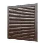 2323С кор  Решетка вентиляционная С сетка 234х234 пластик Brown ERA