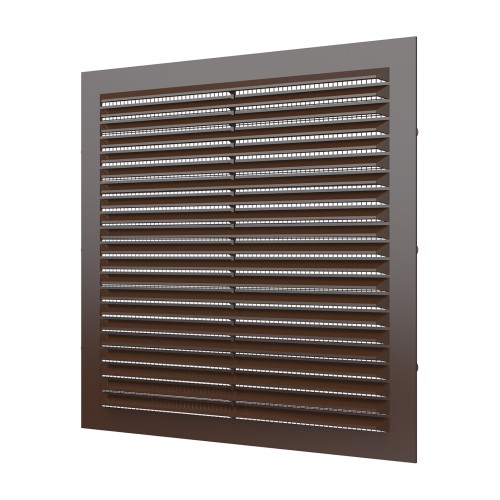 2323С кор  Решетка вентиляционная С сетка 234х234 пластик Brown ERA
