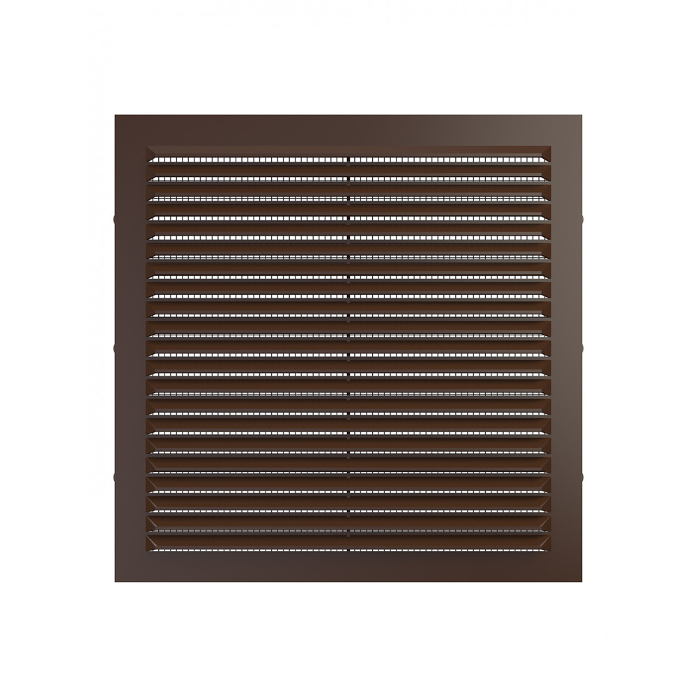 2323С кор  Решетка вентиляционная С сетка 234х234 пластик Brown ERA