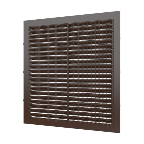 2323С кор  Решетка вентиляционная С сетка 234х234 пластик Brown ERA