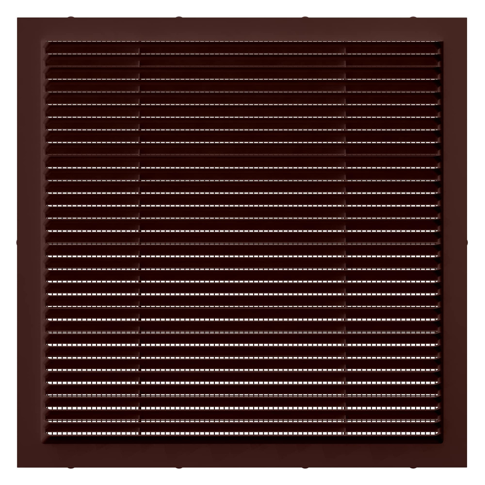 2828С кор  Решетка вентиляционная С сетка 280х280 пластик Brown ERA