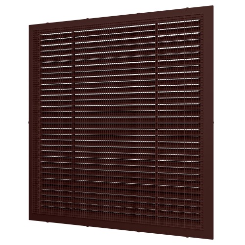 2828С кор  Решетка вентиляционная С сетка 280х280 пластик Brown ERA