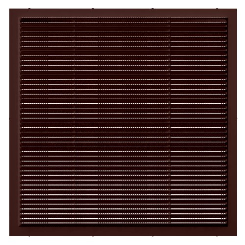 3838С кор  Решетка вентиляционная С сетка 380х380 пластик Brown ERA