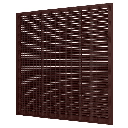 3838С кор  Решетка вентиляционная С сетка 380х380 пластик Brown ERA