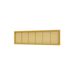 2307ДП беж  Решетка вентиляционная ДП фланец 220х60 переточная 227х67 пластик Beige ERA