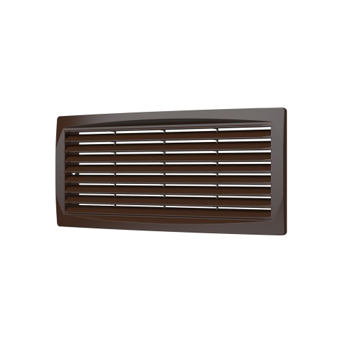 3013,5ДП кор  Решетка вентиляционная ДП фланец 275х105 переточная 300х135 пластик Brown ERA