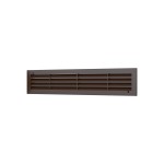 4409ДП кор  Решетка вентиляционная ДП фланец 420х73 переточная 450х91 пластик Brown ERA