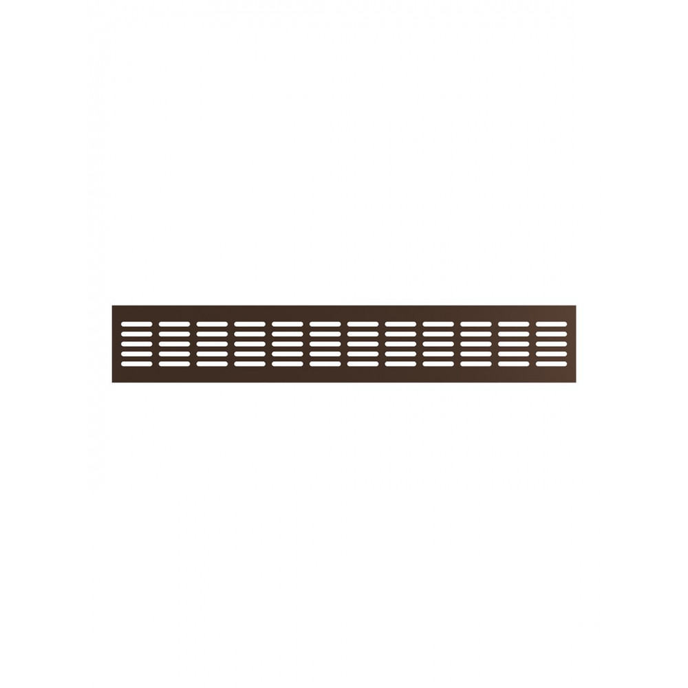 4808DP Al Dark bronze  Решетка вентиляционная DP AL сетка переточная 480х80 алюминий Dark bronze ERA
