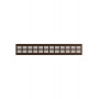 4808DP Al Dark bronze  Решетка вентиляционная DP AL сетка переточная 480х80 алюминий Dark bronze ERA