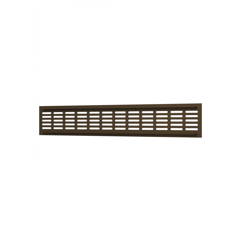 4808DP Al Dark bronze  Решетка вентиляционная DP AL сетка переточная 480х80 алюминий Dark bronze ERA