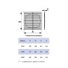 1919Г  Решетка вентиляционная Г сетка 194х194 пластик ERA
