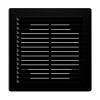 1515Р Black  Решетка вентиляционная Р сетка разъемная 150х150 пластик Black ERA