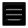 1515Р Black  Решетка вентиляционная Р сетка разъемная 150х150 пластик Black ERA