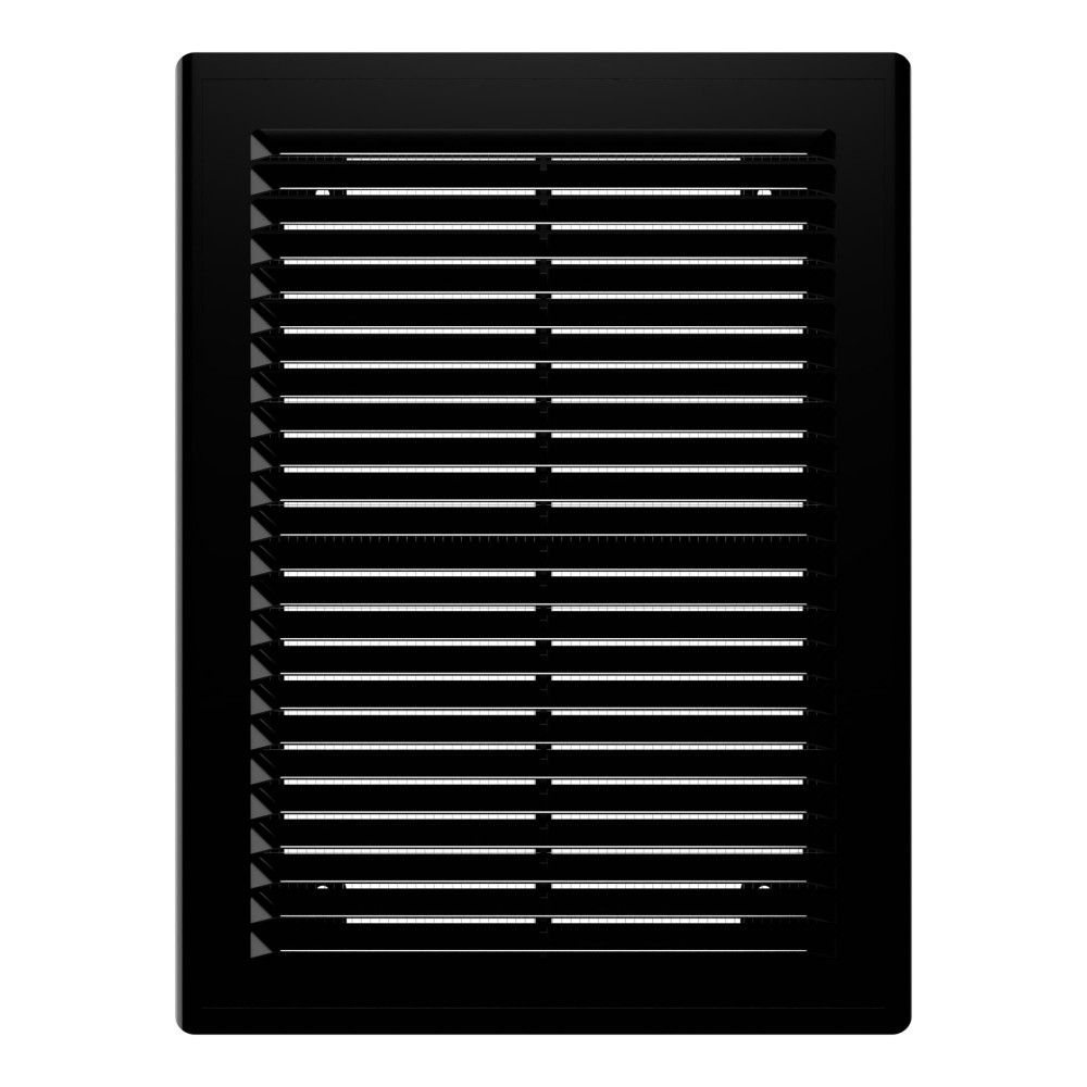 1520Р Black  Решетка вентиляционная Р сетка разъемная 150х200 пластик Black ERA