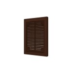 1520Р кор  Решетка вентиляционная Р сетка разъемная 150х200 пластик Brown ERA