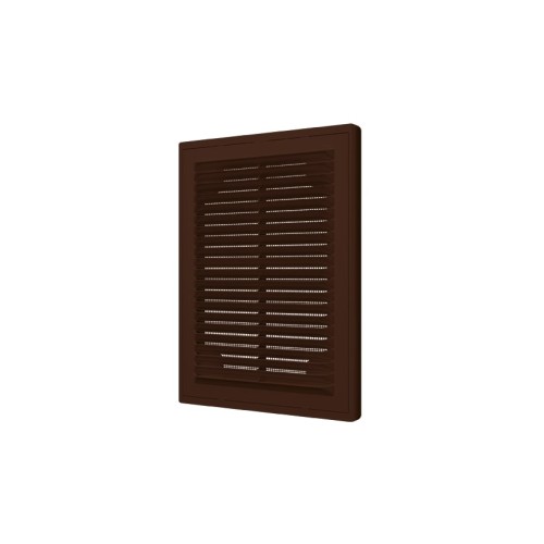 1520Р кор  Решетка вентиляционная Р сетка разъемная 150х200 пластик Brown ERA