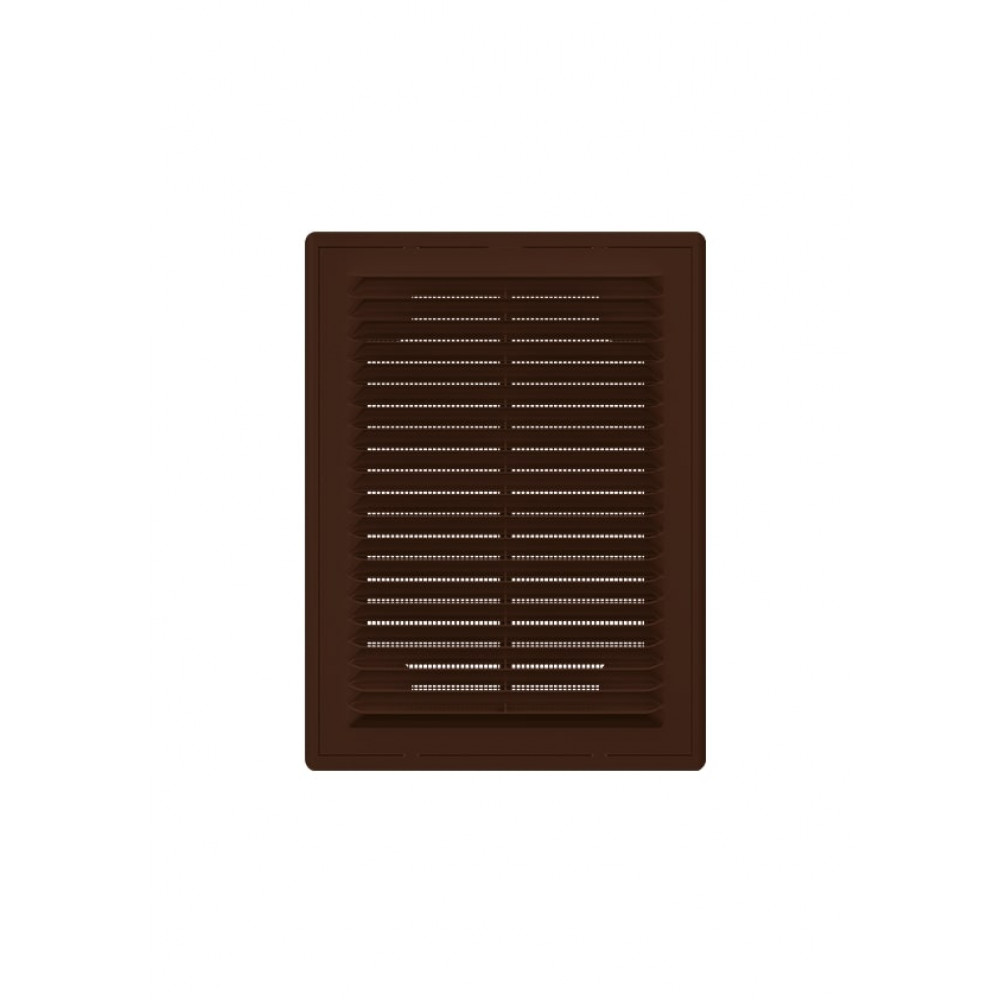 1520Р кор  Решетка вентиляционная Р сетка разъемная 150х200 пластик Brown ERA