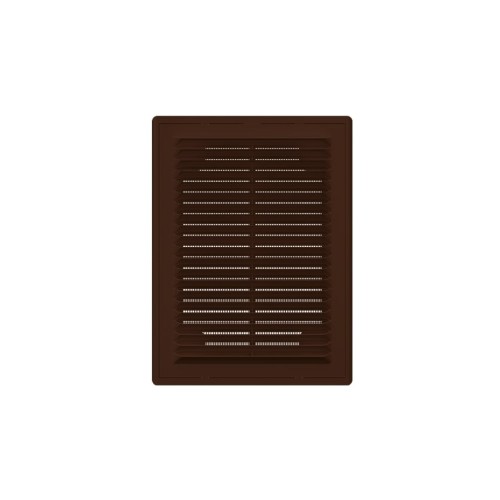 1520Р кор  Решетка вентиляционная Р сетка разъемная 150х200 пластик Brown ERA