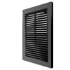 1825Р Black  Решетка вентиляционная Р сетка разъемная 185х255 пластик Black ERA