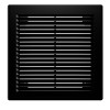 2121Р Black  Решетка вентиляционная Р сетка разъемная 209х209 пластик Black ERA