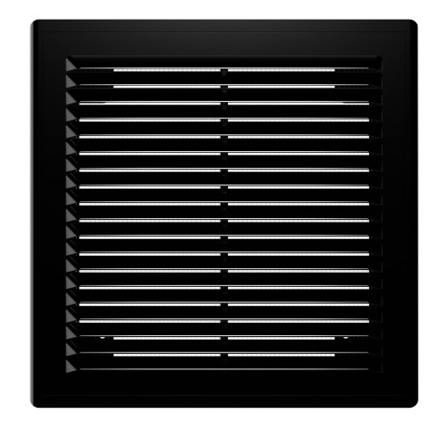 2121Р Black  Решетка вентиляционная Р сетка разъемная 209х209 пластик Black ERA