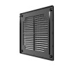 2121Р Black  Решетка вентиляционная Р сетка разъемная 209х209 пластик Black ERA