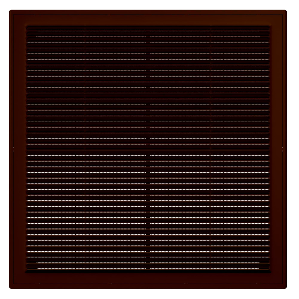 3030Р кор  Решетка вентиляционная Р сетка разъемная 300х300 пластик Brown ERA