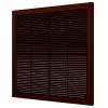 4040Р кор  Решетка вентиляционная р сетка разъемная 400х400 пластик Brown ERA