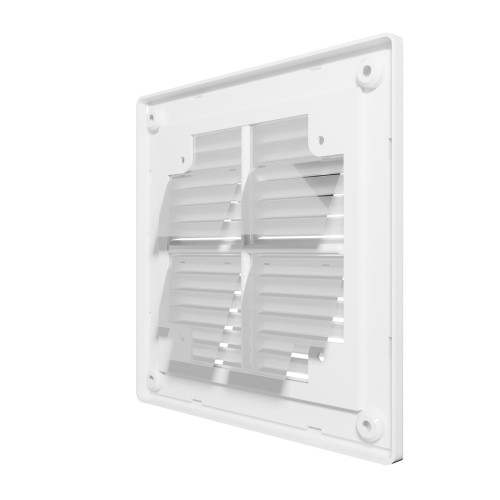 R1515BV  Решетка вентиляционная RBV обр.клапан разъемная 150х150 пластик ERA