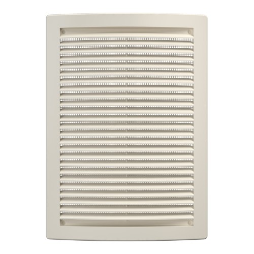 1825РЦ, Ivory Решетка вентиляционная РЦ сетка 180х250 пластик Ivory ERA