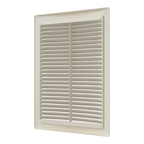 1825РЦ, Ivory Решетка вентиляционная РЦ сетка 180х250 пластик Ivory ERA